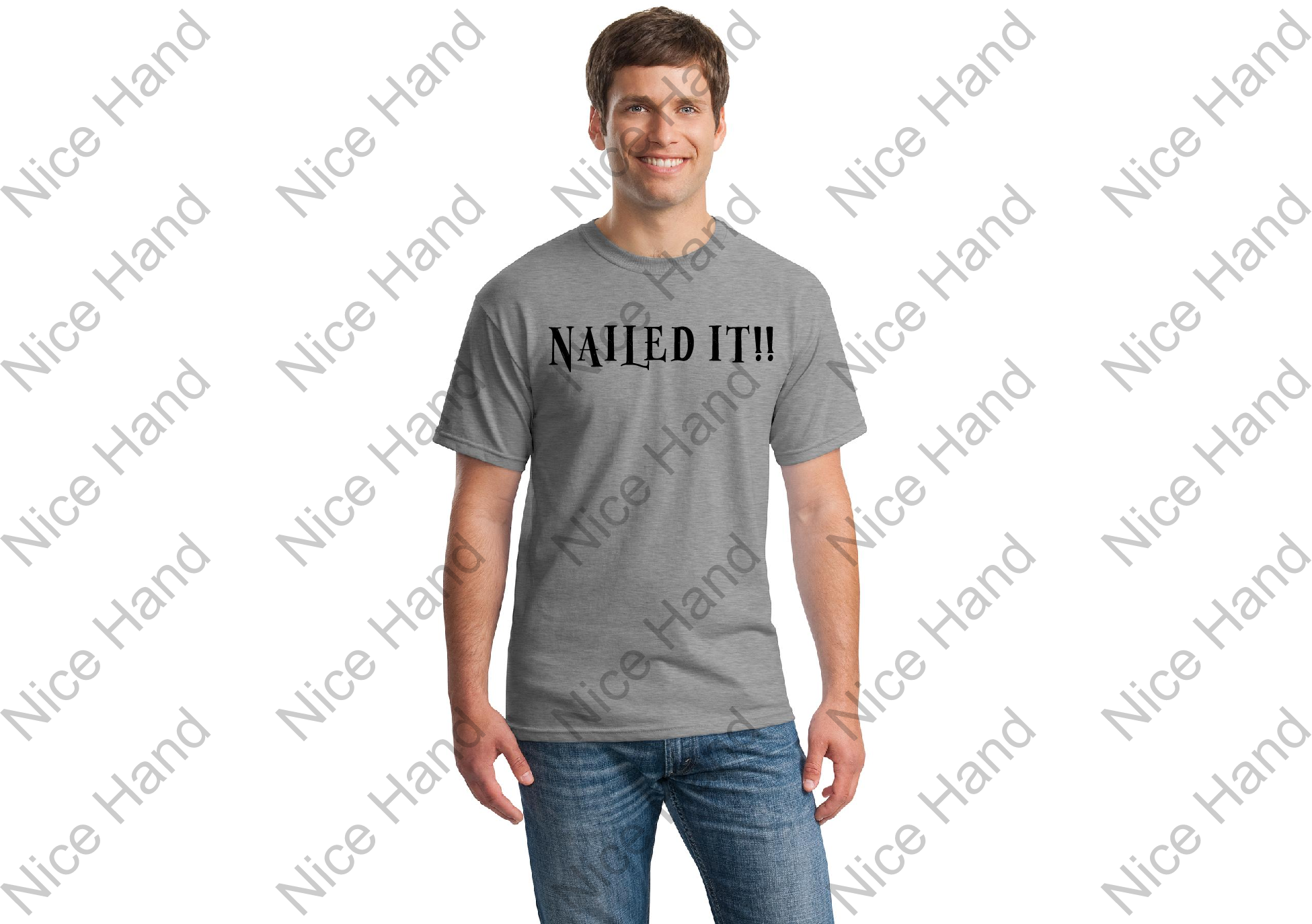 Nailed it!! T-shirt - NaileditGrey